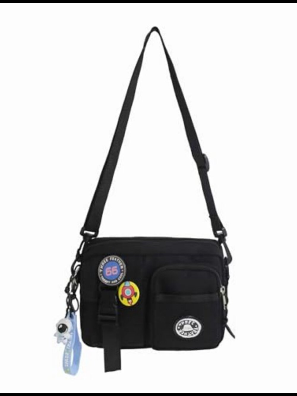 Water Resistant Nylon Canvas Small Messenger Sling Crossbody Bag